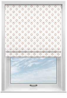 Huaraz Velvet, Copper - Roman Blind